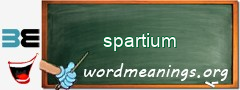 WordMeaning blackboard for spartium